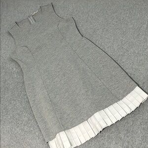 Preppy Academia Summer Dress Medium Petite Ponte Knit Sleeveless